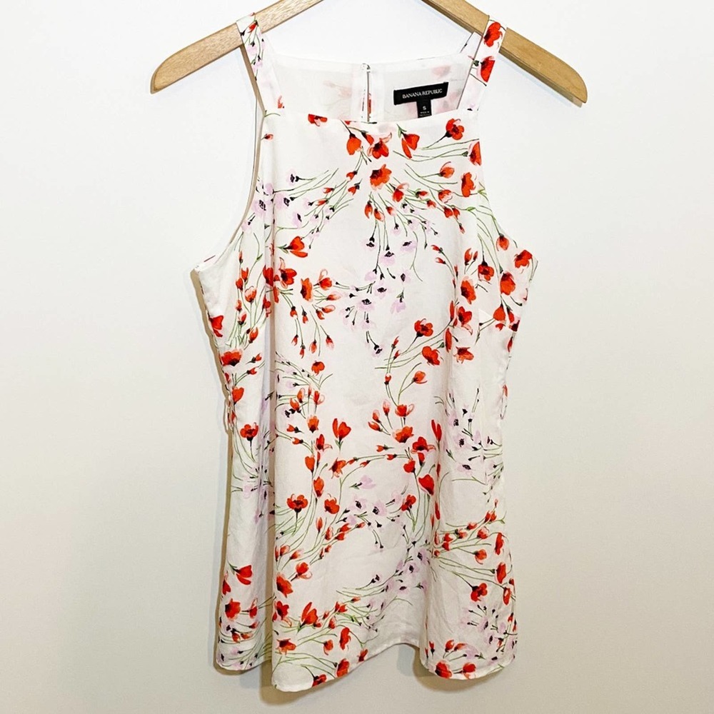Banana Republic Floral Tank Blouse - Great Condition - Women’s Size Small